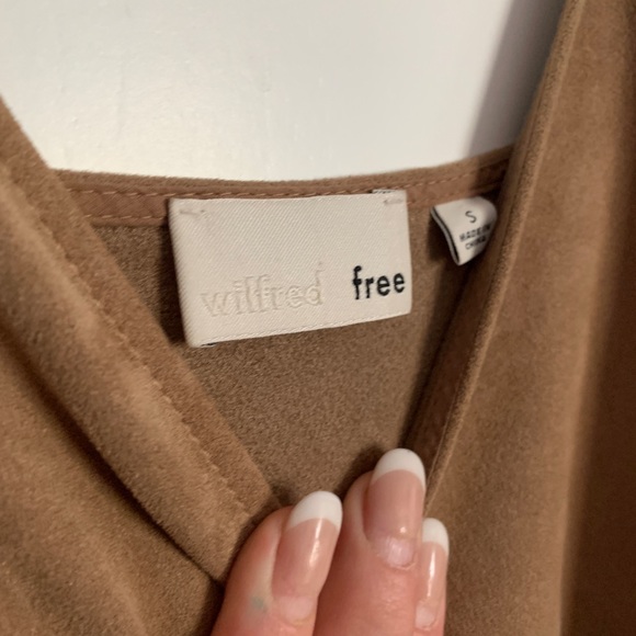Aritzia Wilfred Free Suede Mini dress - size small - Picture 3 of 8